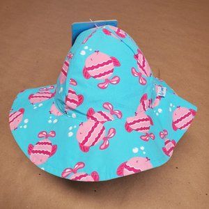 I Play Bucket Sun Hat 0-6M Blue/Pink